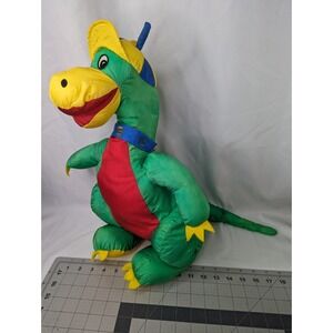 Nylon Dinosaur Plush Green 18 Inch International Silver Co Stuffed Animal Toy